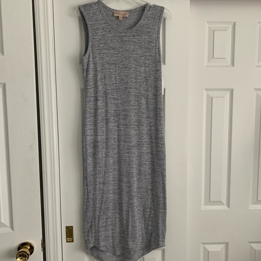 Philosophy gray tank style casual dress